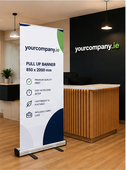 Pull Up Banner 850 × 2000 mm | Free Delivery | Premium Quality